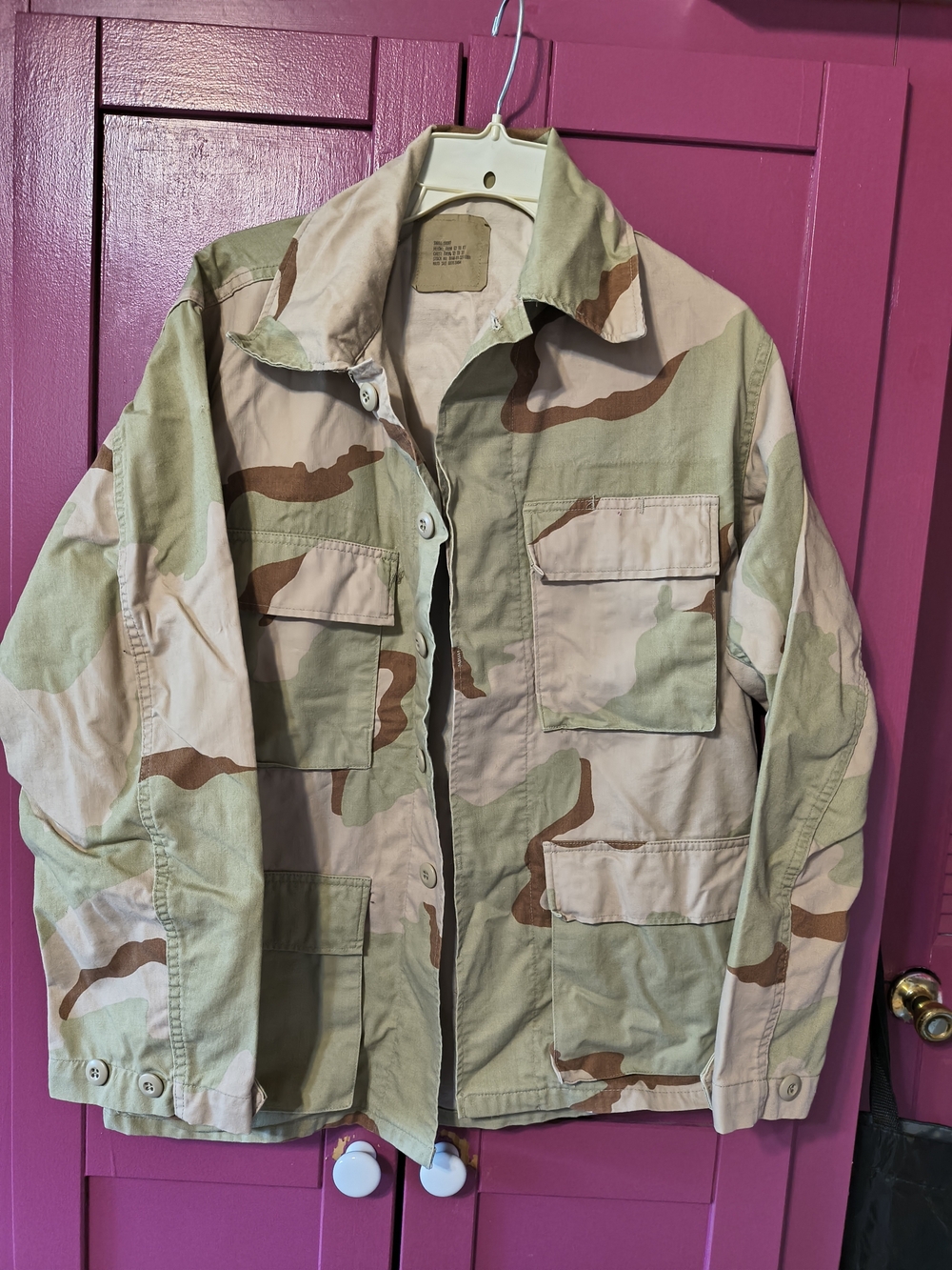 US Army Desert Camoflage Field Jacket - Military size small short